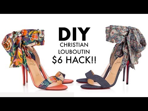 DIY: Christian Louboutin HACK!! Silk Tie Heels -By Orly Shani
