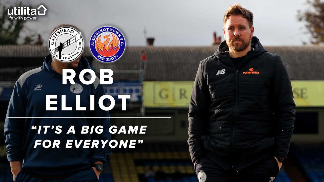 “It’s a big game for everyone” | Rob Elliot pre-Aldershot Town (H) | INTERVIEW