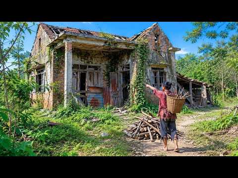A Wandering Woman Revived an Abandoned House in the Forest in 90 Days to Make It Livable