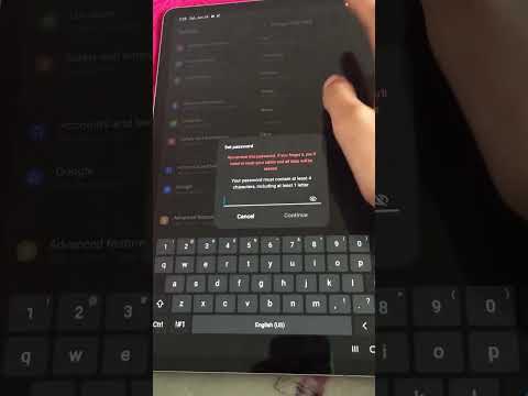 How to setup Pin, pattern, password on Samsung Galaxy Tab S7/S7+