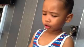 3 year old sings Buju Banton, Driver 'A'