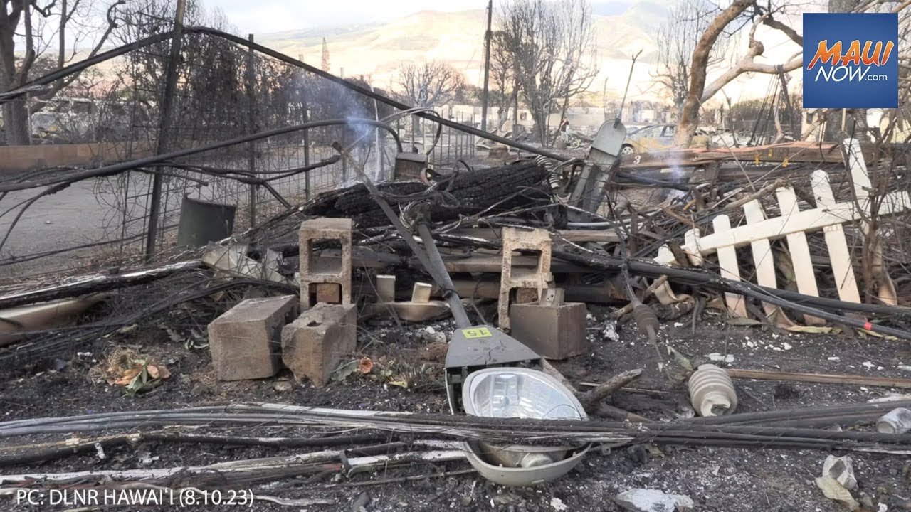 Lahaina Wildfire Aftermath - Aug. 8, 2023 - Maui, Hawaii