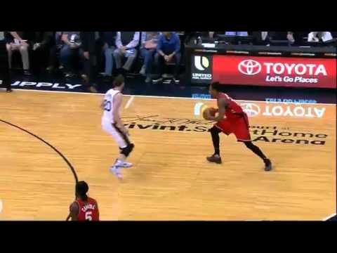 DeMar DeRozan's SICK posterizing slam over Rudy Gobert!!