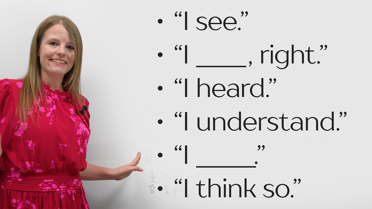 Reply Fluently! 6 Easy English Conversation Responses