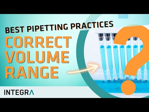 How to use a pipette: Correct volume range