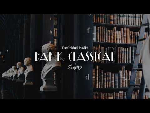 Dark Classical Academia - You’re studying in a large library at midnight ????️