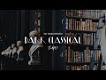 Dark Classical Academia - You’re studying in a large library at midnight 🕯️