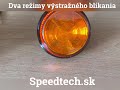 Miniatúrne LED výstražné svetlo 12/24V - oranžové / 12x SMD LED 2835 (ø76 x 35mm) - Video Youtube