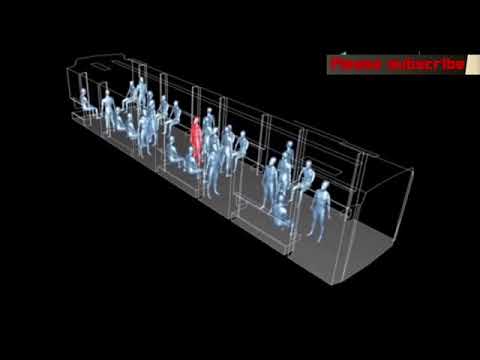 Simulation shows how infected passenger can spread virus by talking