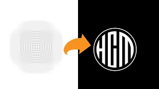 Logo design challenge Day 2/30 | HCM - Modern Logo design using grid lines |  illustrator