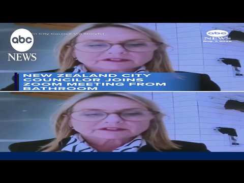New Zealand city councilor joins Zoom meeting from bathroom