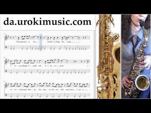 Lær At Spille Saxofon (Tenor) Miley Cyrus - Malibu Lektioner Sange Del#2 um-i246