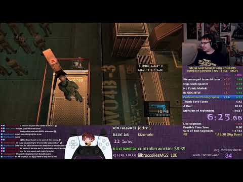 MGS2 EuroExtreme Big Boss Speedrun 1:18:08
