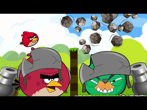 Angry Birds Cannon Collection 2 - THROW STONE TO DEFEAT HUGE BOSS PIGGIES!