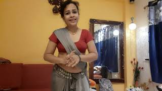 Trying Belly Dancing moves in Saree at home #saree