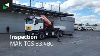 Camion plateau MAN TGS 33.480 6X4 Palfinger PK42505 Crane Fifth wheel Retarder Big- à vendre - Image 4 | Autoline SN Camion plateau MAN TGS 33.480 6X4 Palfinger PK42505 Crane Fifth wheel Retarder Big- | Image 4 - Autoline
