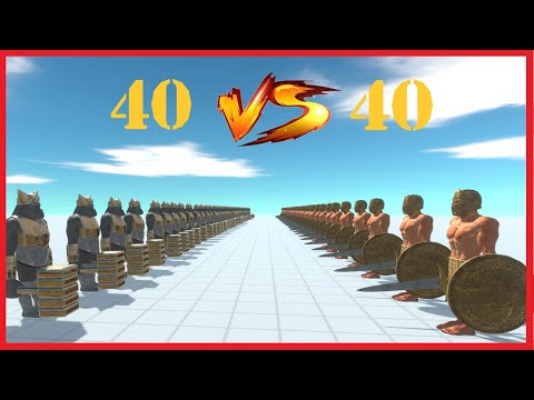 40 ACHILLES VS 40 GHOR HAMMER - ANIMAL REVOLT BATTLE SIMULATOR