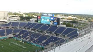 Miami Dolphins vs Atlanta Falcons pre-game at Camping World Stadium