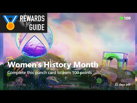 Women's History Month Punch Card Guide for Microsoft Rewards on Xbox - OPUS: Echo of Starsong
