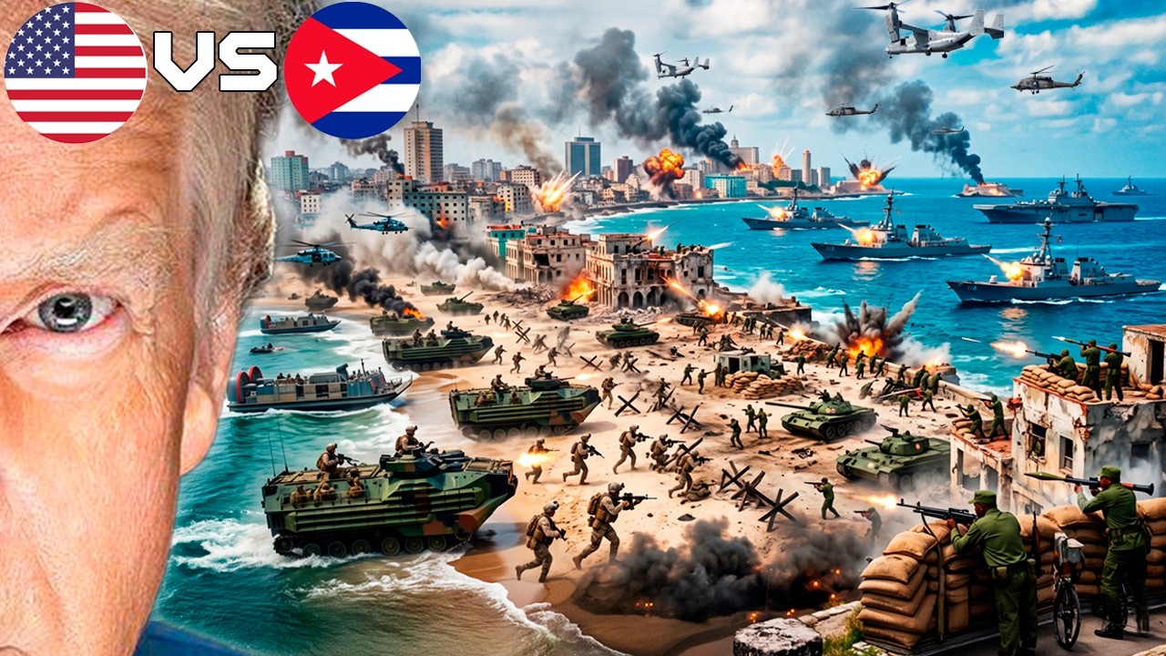 🇺🇸⚔️🇨🇺 Así sería la INVASIÓN de EE.UU. a CUBA ⚠️ La CRUDA REALIDAD para CUBA