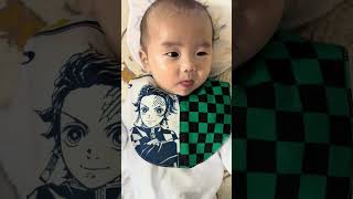 手作りスタイを貰いました！！！ #赤ちゃん #赤ちゃんのいる生活 #生後4ヶ月 #baby #かわいい #可愛い #コスプレ