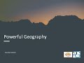 Powerful Geography Teaching Mindset