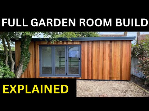How to build a Garden Room - Full instructions with Storage Build
