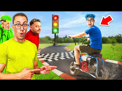 I LET TEKNOYD DRIVE my MINIMOTO 😱