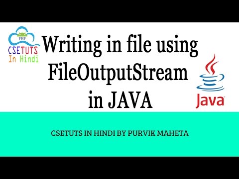 Hindi Writing into file using FileOutputStream in JAVA