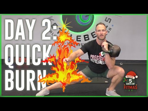 Quick Full Body Burn | 30 Minute Kettlebell Workout | Day 2 – 5 Days of FitMas