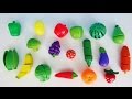 Learn names of fruits and vegetables with toy velcro ...