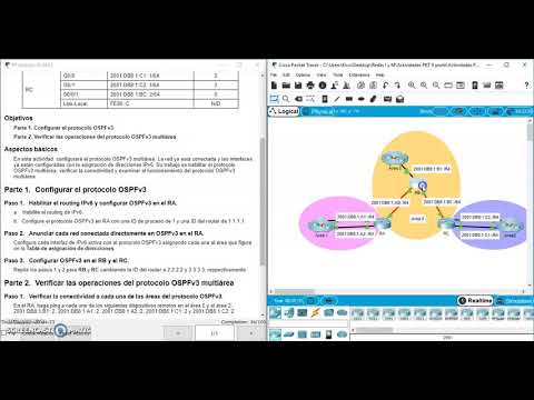 9.2.2.7 Packet Tracer - Configuring Multiarea OSPFv3 parte 1
