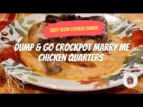 Dump & Go Crockpot Marry Me Chicken Quarters | Easy Slow Cooker Dinner