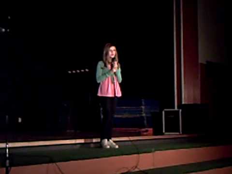 Me singing "Just a dream" By  Carrie Underwood