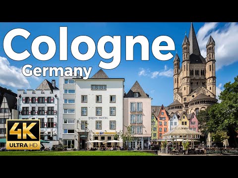 Cologne (Köln) 2022, Germany Walking Tour (4k Ultra HD 60 fps) - With Captions
