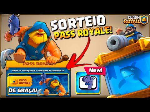âš“ Comprei o O PASS ROYALE do Clash Royale e Vou SORTEAR 3 Para os INSCRITOS!!