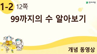 [천재교육] 우등생 해법수학 1-2 개념 강의 (12쪽) 99까지의 수 알아보기