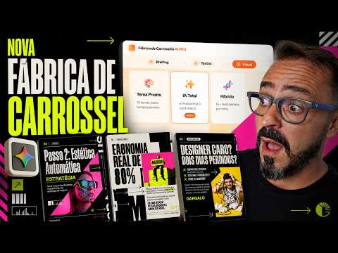 Nova Fábrica de Carrosséis com IA: DNA Visual + 3 Modos de Criação