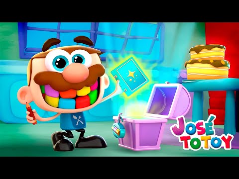 Capa de Desenho Infantil Totoy - José Comilão e a Historinha do Caderno Mágico!!! Em português