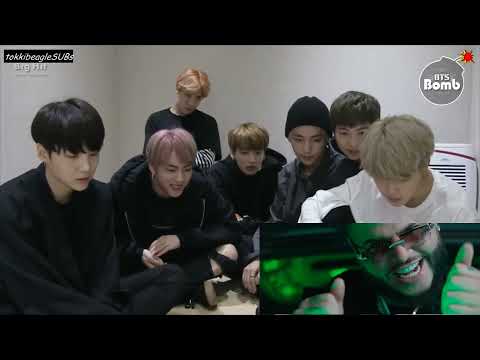 BTS reaccióna a - encurazao - el alfa el jefe ( video oficial)🌞
