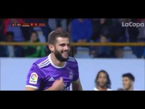 El mejor gol del año 2016 en España .  Nacho Fernández del Real Madrid CF en copa del Rey