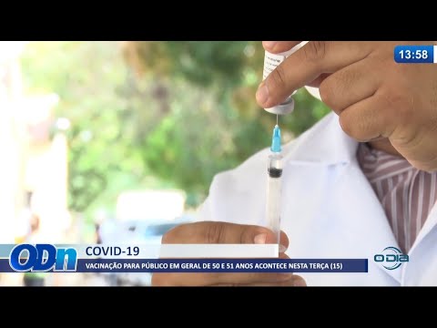 FMS vacina população sem comorbidades com 50 e 51 anos 15 06 2021