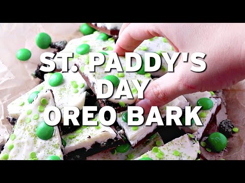 How to make: St. Patrick's Day No-Bake Chocolate Oreo Bark