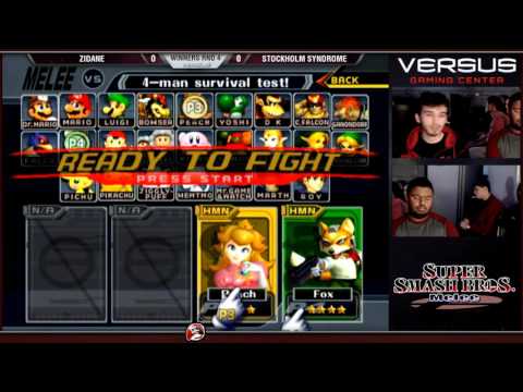 Versus Melee Weekly 1/24/16 - Winners R4 - Stockholm Syndrome (Peach) vs Zidane (Fox)