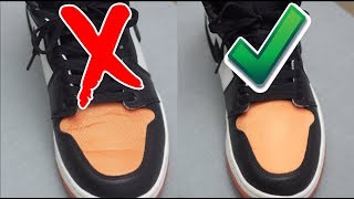 How To Remove Creases on Jordan 1