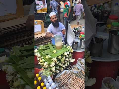 Hardworking Man Selling Aloe Vera Juice - Healthy street food #shorts