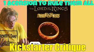 The Lord of the Rings: Ascension - Please be compatible with Ascension-  Kickstarter Critique Review