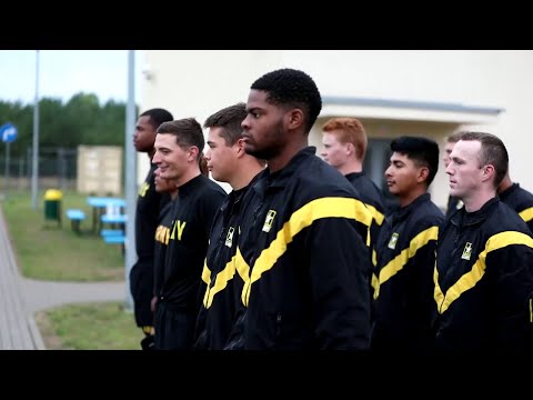 HHC “Hoplites” conduct an Army Combat Fitness Test at Konotop Barracks