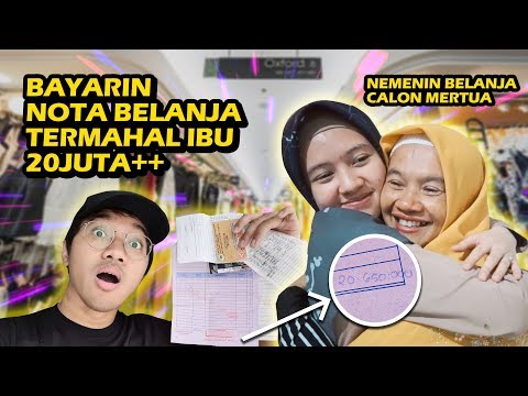 BAYARIN NOTA BELANJA TERMAHAL IBU HARI ITU | 23 JUTA?!! - CHALLENGE