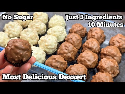 3-Ingredient Crispy Puffed Rice Truffle Recipe | Quick chocolate truffles
